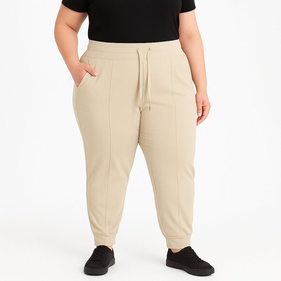 Old Navy High-Waisted PowerSoft Seamed Joggers in wishbone plus size 2X NWT - Picture 1 of 10